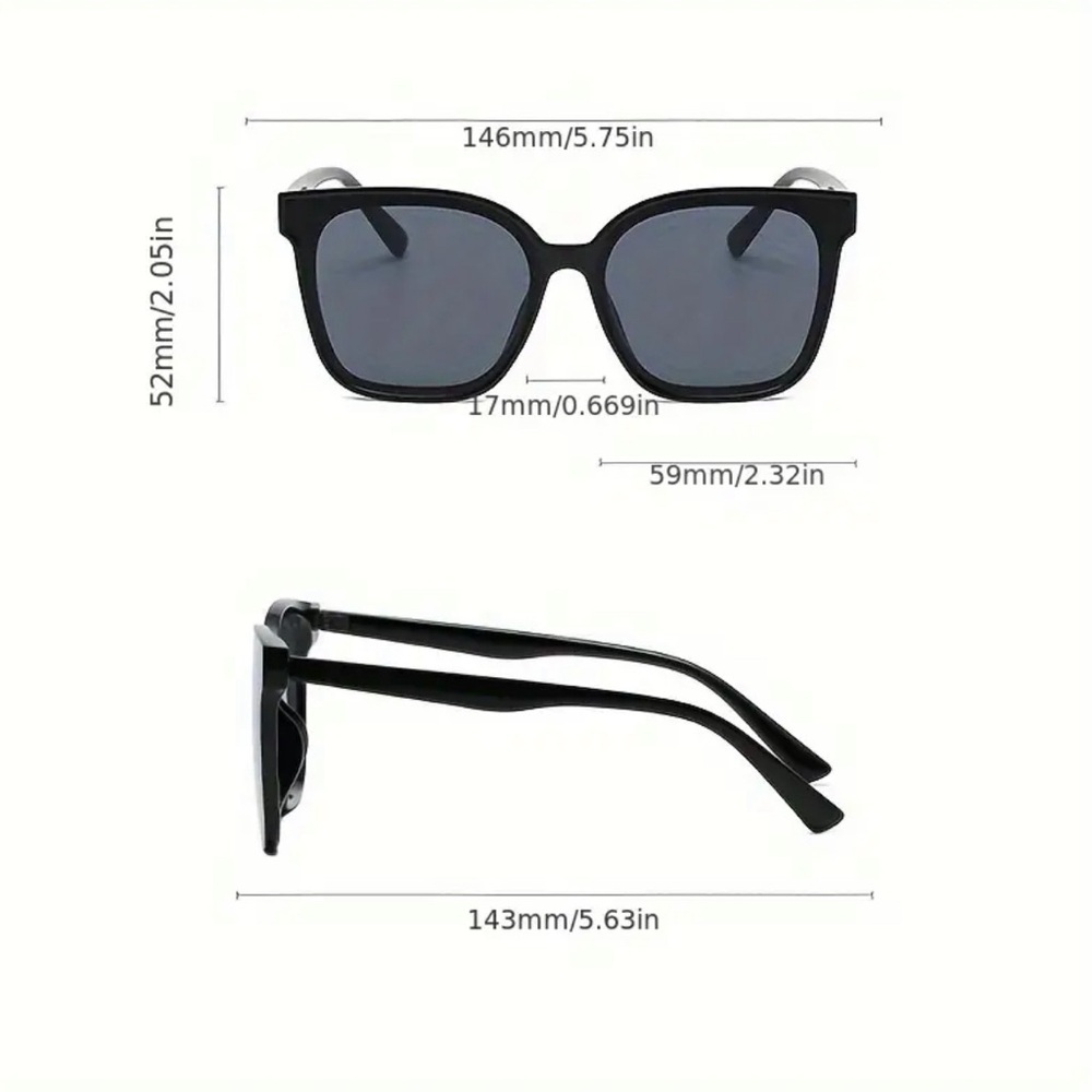 Classic Black Cat Eye Sunglasses Womens Elegant Retro Look - Picture 5 of 8